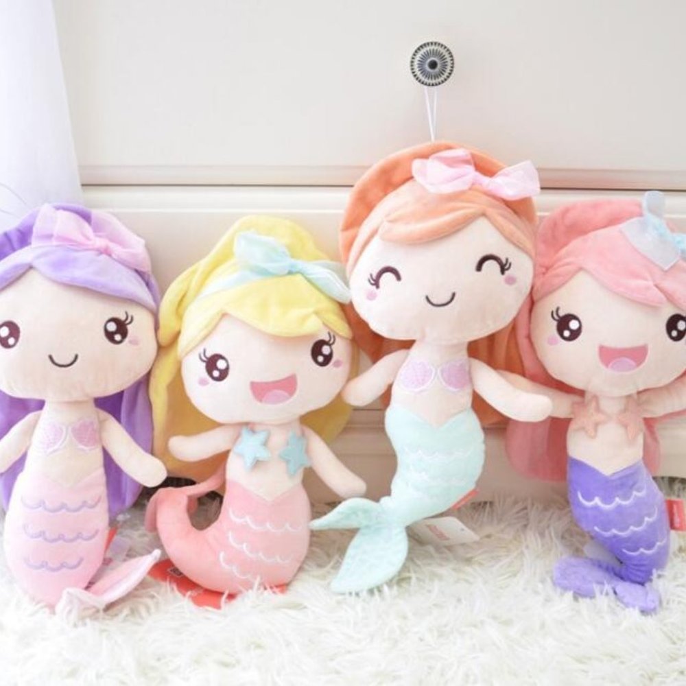 Lovely mermaid princess doll stuffed toy little girl